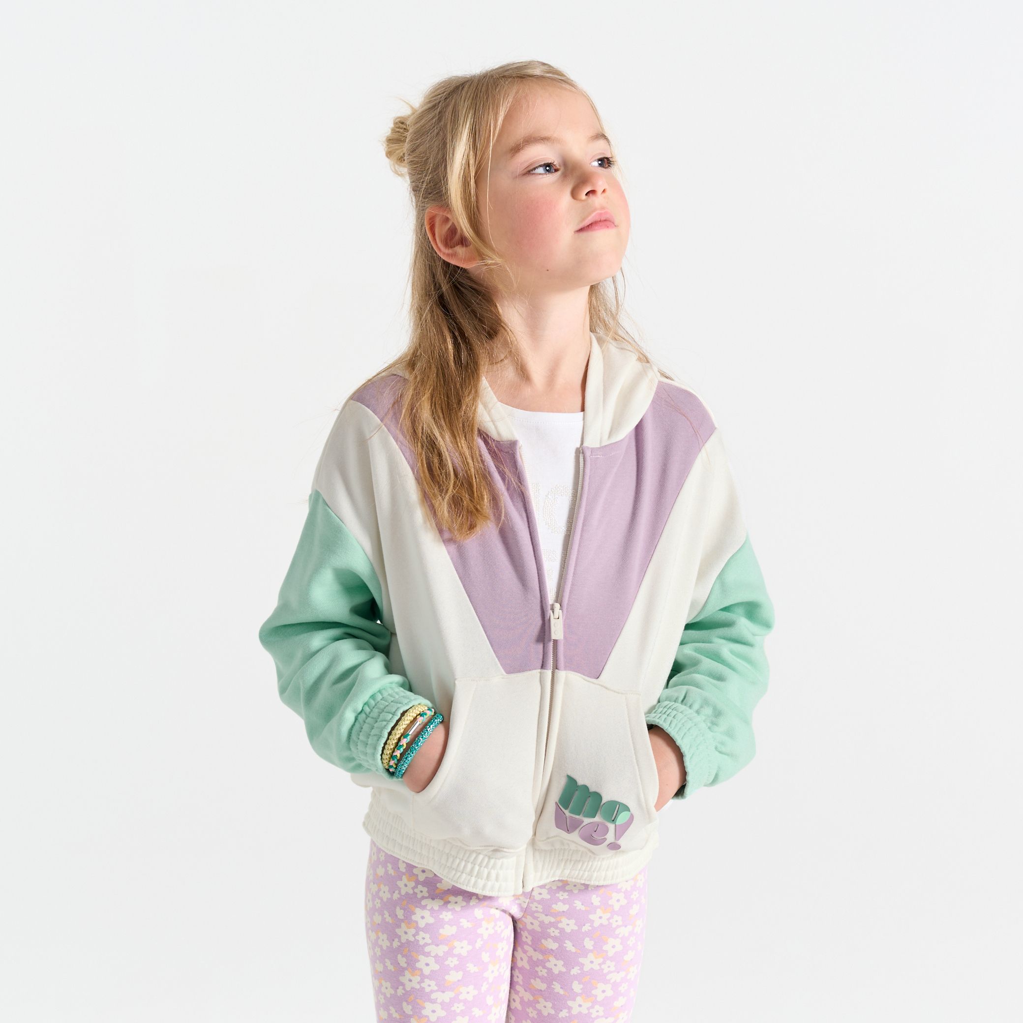Áo hoodie colorblock